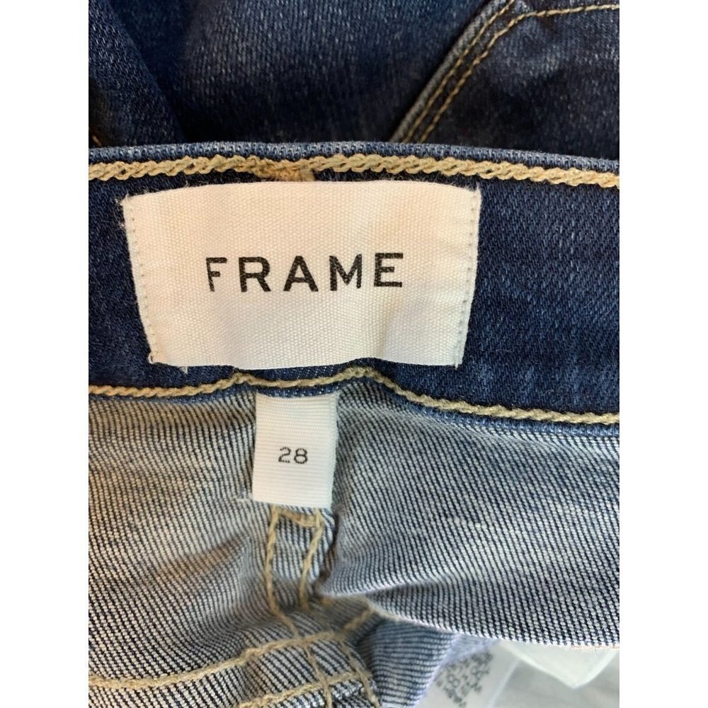 FRAME Le Skinny de Jeanne Dark Wash Denim Crop Jeans Size 28 - Picture 8 of 8